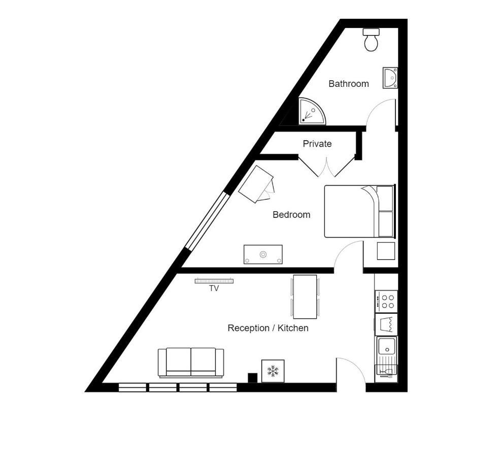 Charming 1 Bedroom Apartment Бристоль Экстерьер фото